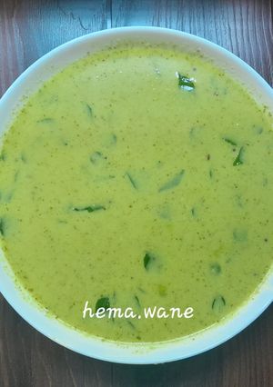 A picture of Raw mango kadhi (Kairi sar).