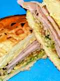Turkey Sandwich on Onion Roll