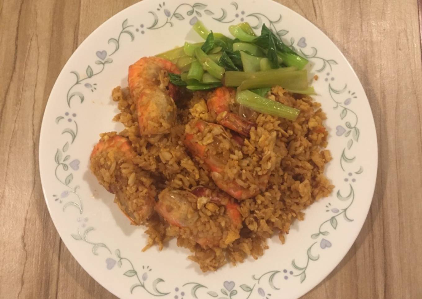 Nasi Goreng Gala dengan Udang