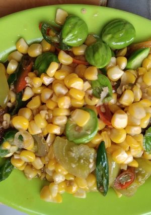 Foto resep 79.ikan peda tumis jagung pete
