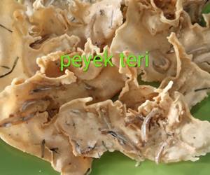 Resep mudah 7.Peyek Teri Gurih Mantul
