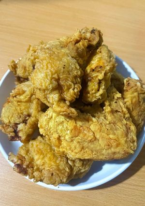 Hình của món Gà chiên vỏ giòn.