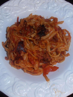 Φωτογραφία της συνταγής Τα spaghetti της φόνισσας (“spaghetti all assassina”)