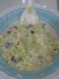 Ensalada de repollo y piña