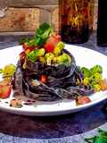 Vegan Southwest Bean Fettuccine