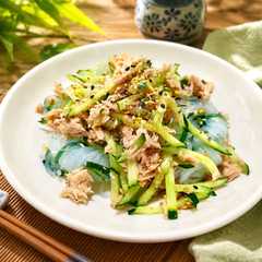 鮪魚黃瓜涼拌蒟蒻(簡單料理）-レシピのメイン写真