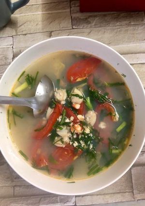 Hình của món Canh nghêu thanh mát.