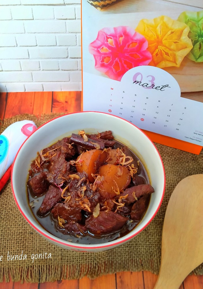 Foto resep Semur daging + kentang betawi