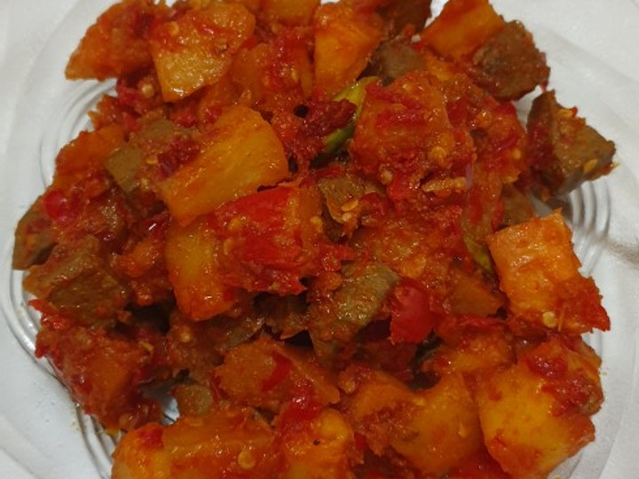 Langkah Mudah untuk Menyiapkan Sambal Goreng Kentang Hati Sapi, Enak