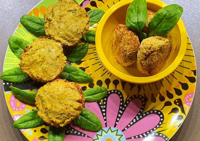 Mini muffins "polpettosi" e polpette... carciofi e broccoli