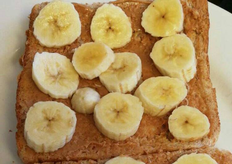 How to Make Super Quick Homemade Kids Peanut butter &amp; Banana sandwich