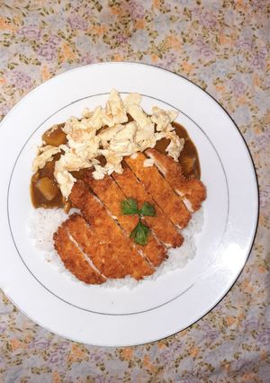 Foto resep Chicken Katsu Curry Rice with Egg