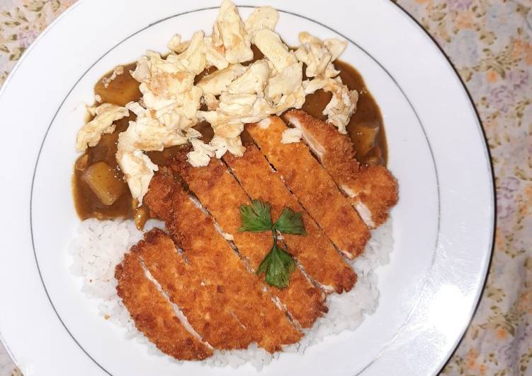 Cara Memasak Chicken Katsu Curry Rice with Egg Menu Enak