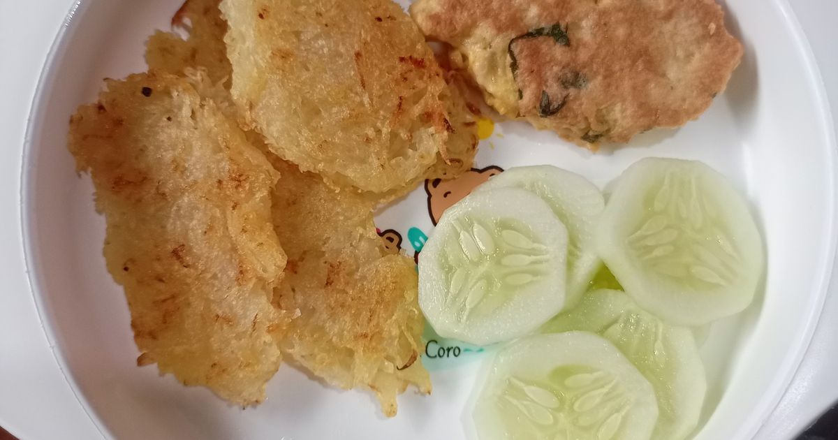 Resep H229. Hash Brown, Perkedel Tempe Dan Timun (13 Month+) oleh Novia ...