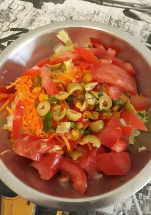 Una foto de Ensalada Navideña🎄🎄🎄