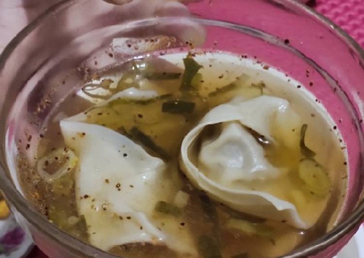 Langkah Mudah Membuat Sup Pangsit Sederhana a.k.a Simple Wonton/dumpling soup Anti Gagal