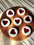 ❤️ Heartshaped raspberry filled cookies - Galletas corazón rellenas de frambuesa ❤️