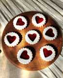 ❤️ Heartshaped raspberry filled cookies - Galletas corazón rellenas de frambuesa ❤️