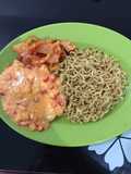 Mie goreng Ceplok Salted Egg ala chef panda