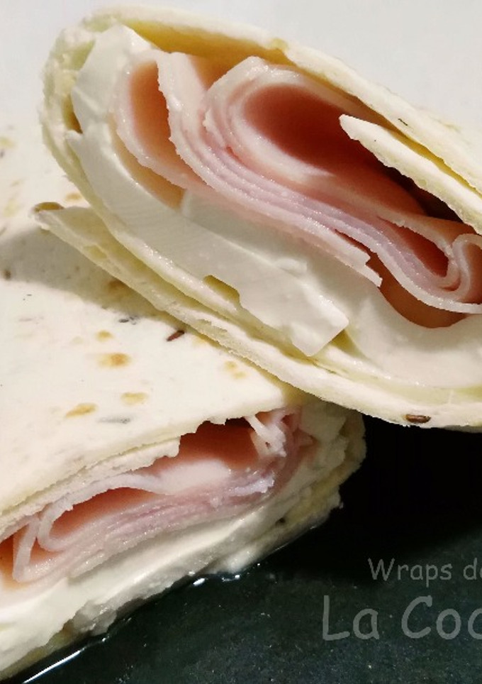 Una foto de Wraps de pavo y queso fresco