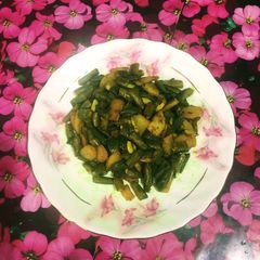 A picture of Beans Bhaji.