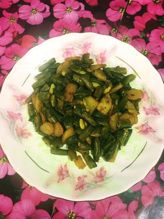 A picture of Beans Bhaji.