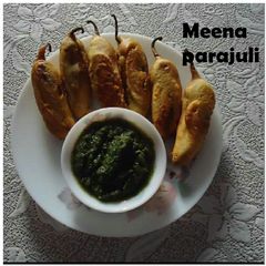 A picture of Mirchi Vada.