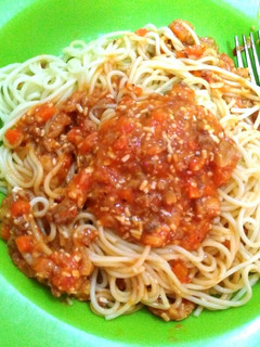 Foto resep Spaghetti Bolognese with Instant Sauce