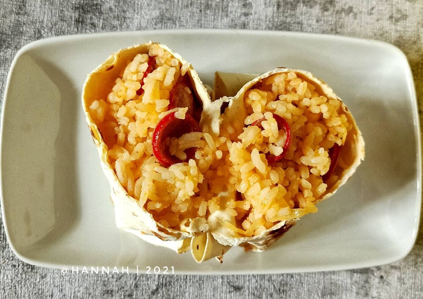 Nasi Goreng Burrito Dicelup Keju