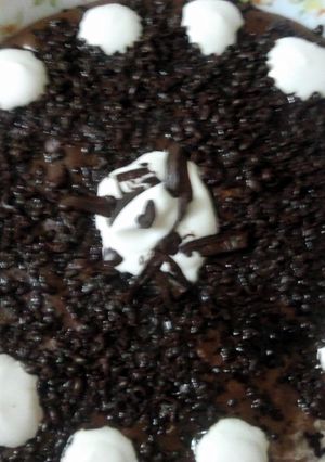 A picture of death by chocolate.