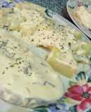 Salmón en salsa de Limón 🍋al queso Emmental🧀