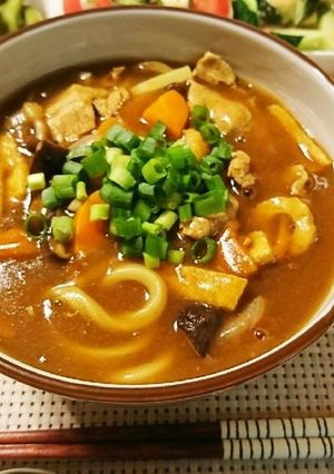 A picture of Leftover Curry Udon.