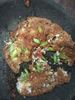 Foto resep Telur geprek sambal bawang petai