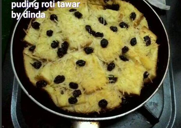 Resep Puding roti tawar teflon (manfaatin sisa roti tawar 