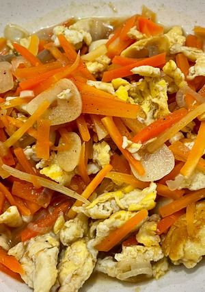 Foto resep Orek Wortel Telur