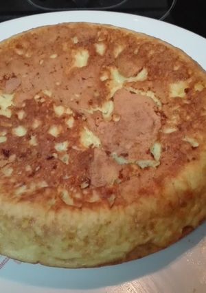Una foto de Tortilla de patatas con cebolla hecha en Thermomix