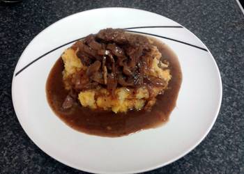 How To Cooking Recipe Beef in Red wine  shallott gravy served on sweet potato mash Delicious Perfect How To Cooking Recipe Beef in Red wine  shallott gravy served on sweet potato mash Delicious Perfect