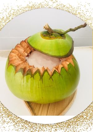 Hình của món Rau câu trái dừa 🥥.