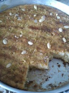 صورة لوصفة طريقة عمل الهريسة النبكية