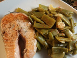 Salmón con judías verdes