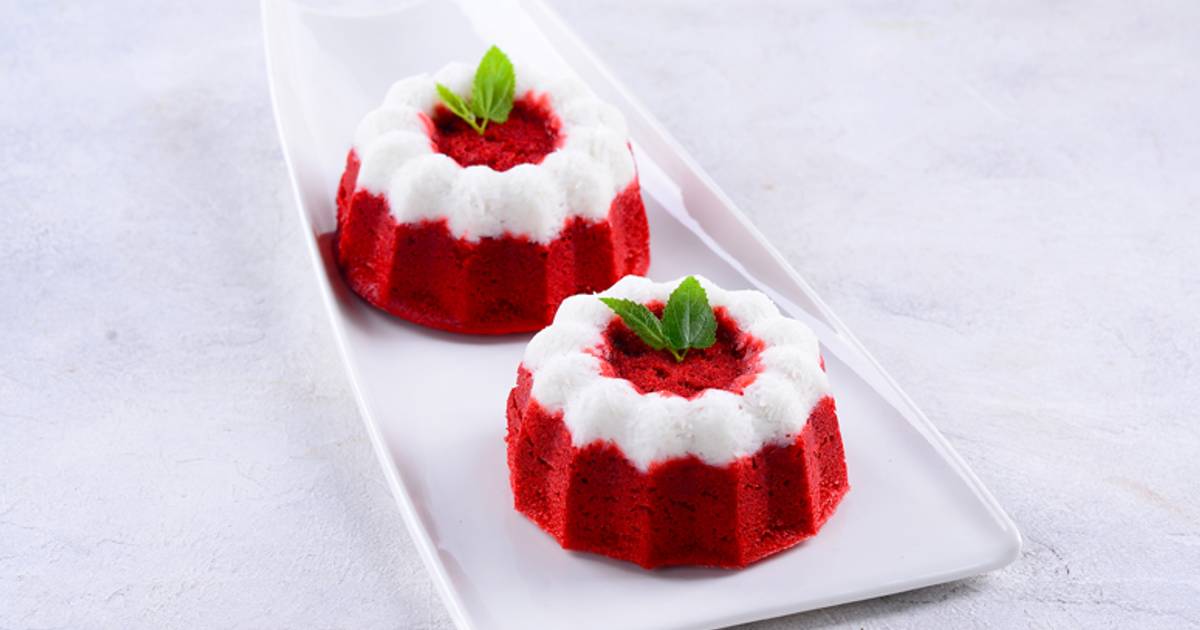 Resep Putu Ayu Red Velvet oleh boladeli.id - Cookpad