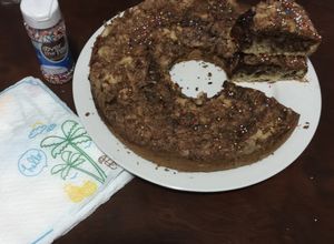 Una foto de Bizcocho chocolatado con leche de soja
