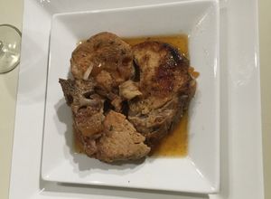 Una foto de Chuletas de Cerdo a la Cerveza
