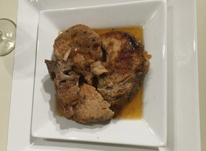 Una foto de Chuletas de Cerdo a la Cerveza