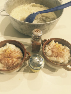 Una foto de Natilla de maíz y arroz-saludable