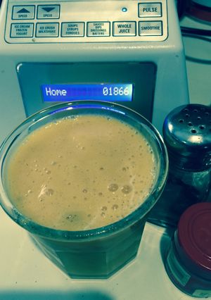 Una foto de Licuado de auyama y mango