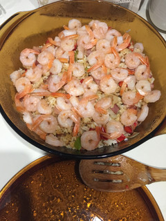 Una foto de Ensalada de Jamón y Camarones