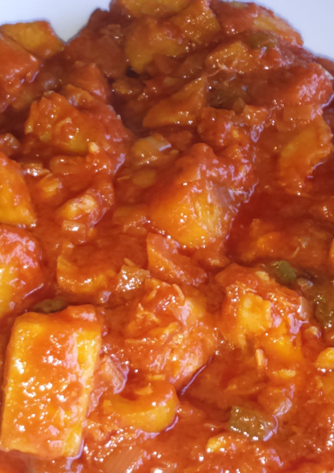 Una foto de Bacalao con tomate