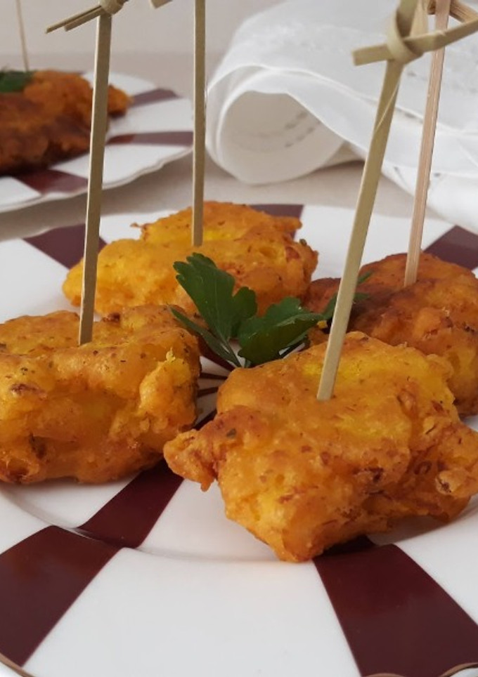 Una foto de Tortillitas de bacalao