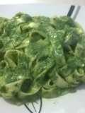 Fetuccini en Salsa de Espinaca 